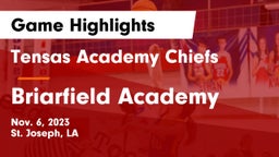 Tensas Academy Chiefs vs Briarfield Academy  Game Highlights - Nov. 6, 2023
