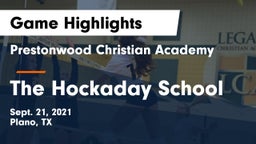 Prestonwood Christian Academy vs The Hockaday School Game Highlights - Sept. 21, 2021