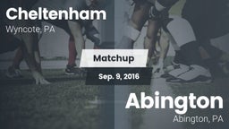 Matchup: Cheltenham High vs. Abington  2016