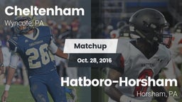 Matchup: Cheltenham High vs. Hatboro-Horsham  2016