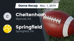 Recap: Cheltenham  vs. Springfield  2019