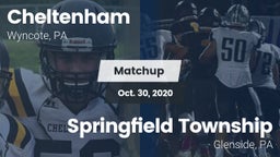 Matchup: Cheltenham High vs. Springfield Township  2020