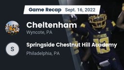 Recap: Cheltenham  vs. Springside Chestnut Hill Academy  2022