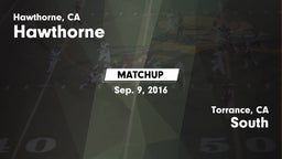 Matchup: Hawthorne High vs. South  2016