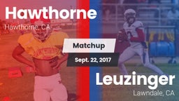 Matchup: Hawthorne High vs. Leuzinger  2017