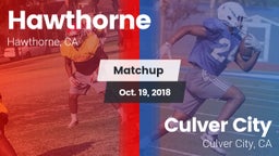 Matchup: Hawthorne High vs. Culver City  2018