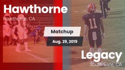 Matchup: Hawthorne High vs. Legacy  2019