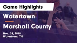 Watertown  vs Marshall County Game Highlights - Nov. 24, 2018