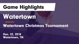 Watertown  vs Watertown Christmas Tournament Game Highlights - Dec. 22, 2018