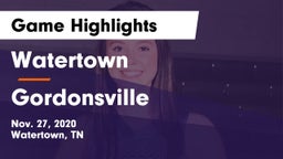 Watertown  vs Gordonsville  Game Highlights - Nov. 27, 2020