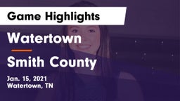 Watertown  vs Smith County  Game Highlights - Jan. 15, 2021