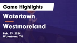 Watertown  vs Westmoreland  Game Highlights - Feb. 23, 2024