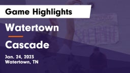 Watertown  vs Cascade  Game Highlights - Jan. 24, 2023