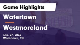 Watertown  vs Westmoreland  Game Highlights - Jan. 27, 2023