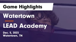 Watertown  vs LEAD Academy  Game Highlights - Dec. 5, 2023