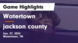 Watertown  vs jackson county  Game Highlights - Jan. 27, 2024