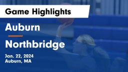 Auburn  vs Northbridge  Game Highlights - Jan. 22, 2024
