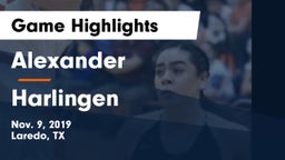 Alexander  vs Harlingen  Game Highlights - Nov. 9, 2019