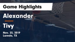 Alexander  vs Tivy  Game Highlights - Nov. 23, 2019