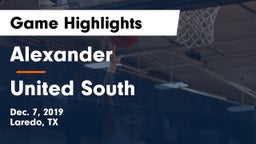 Alexander  vs United South  Game Highlights - Dec. 7, 2019