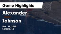 Alexander  vs Johnson  Game Highlights - Dec. 17, 2019