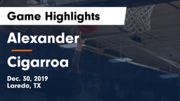 Alexander  vs Cigarroa  Game Highlights - Dec. 30, 2019