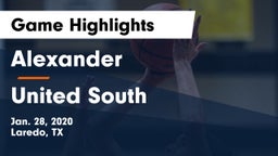 Alexander  vs United South  Game Highlights - Jan. 28, 2020