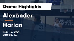 Alexander  vs Harlan  Game Highlights - Feb. 12, 2021