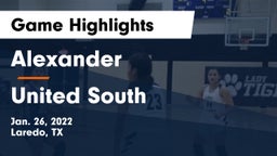 Alexander  vs United South  Game Highlights - Jan. 26, 2022