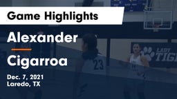 Alexander  vs Cigarroa  Game Highlights - Dec. 7, 2021