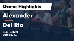 Alexander  vs Del Rio  Game Highlights - Feb. 3, 2023