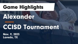 Alexander  vs CCISD Tournament Game Highlights - Nov. 9, 2023