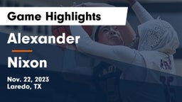 Alexander  vs Nixon  Game Highlights - Nov. 22, 2023