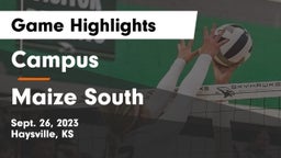 Campus  vs Maize South  Game Highlights - Sept. 26, 2023