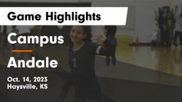 Campus  vs Andale Game Highlights - Oct. 14, 2023