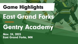 East Grand Forks  vs Gentry Academy Game Highlights - Nov. 24, 2023