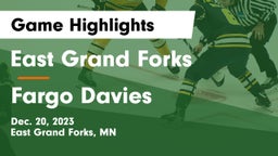 East Grand Forks  vs Fargo Davies  Game Highlights - Dec. 20, 2023
