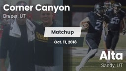 Matchup: Corner Canyon High vs. Alta  2018