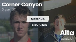 Matchup: Corner Canyon High vs. Alta  2020