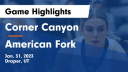 Corner Canyon  vs American Fork  Game Highlights - Jan. 31, 2023