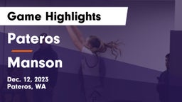 Pateros  vs Manson  Game Highlights - Dec. 12, 2023