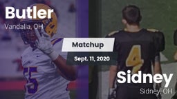 Matchup: Butler  vs. Sidney  2020