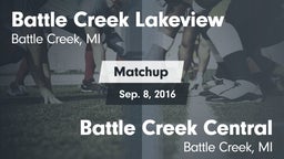 Matchup: Battle Creek vs. Battle Creek Central  2016