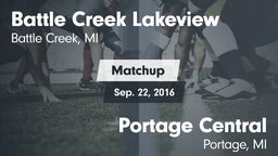 Matchup: Battle Creek vs. Portage Central  2016