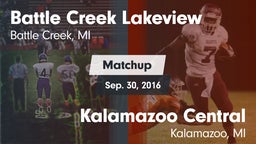Matchup: Battle Creek vs. Kalamazoo Central  2016