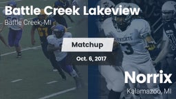 Matchup: Battle Creek vs. Norrix  2017