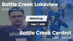 Matchup: Battle Creek vs. Battle Creek Central  2018