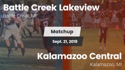 Matchup: Battle Creek vs. Kalamazoo Central  2018