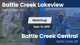 Matchup: Battle Creek vs. Battle Creek Central  2019