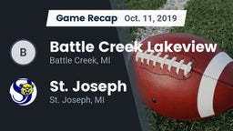 Recap: Battle Creek Lakeview  vs. St. Joseph  2019